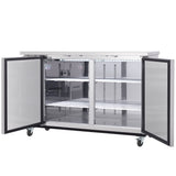 Empura Refrigeration E-KBB60-2-24-S Back Bar Cooler 2 Swing Solid Doors 61"W X 24 7/16"D X 41 3/4"H