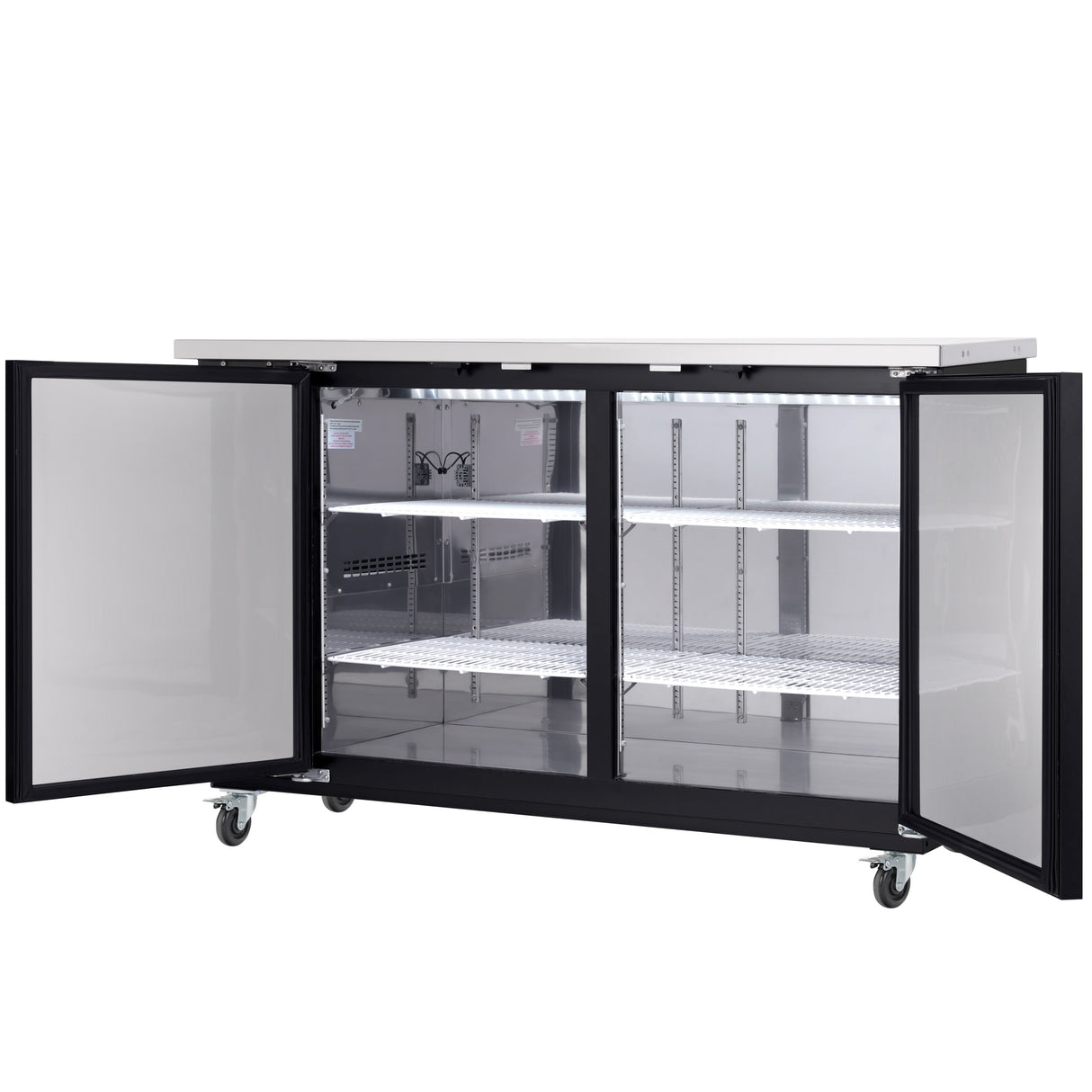 Empura Refrigeration E-KBB60-2-24 Back Bar Cooler 2 Swing Solid Doors 61"W X 24 7/16"D X 41 3/4"H