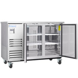 Empura Refrigeration E-KBB60-2-27-S Back Bar Cooler 2 Swing Solid Doors 58 3/4"W X 27 5/8"D X 42 1/2"H