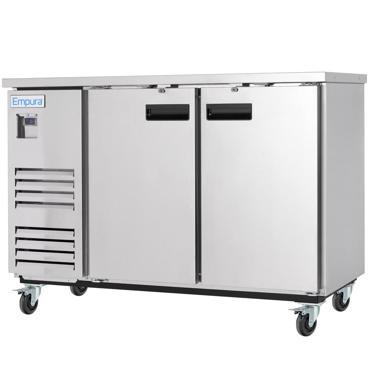 Empura Refrigeration E-KBB60-2-27-S Back Bar Cooler 2 Swing Solid Doors 58 3/4"W X 27 5/8"D X 42 1/2"H