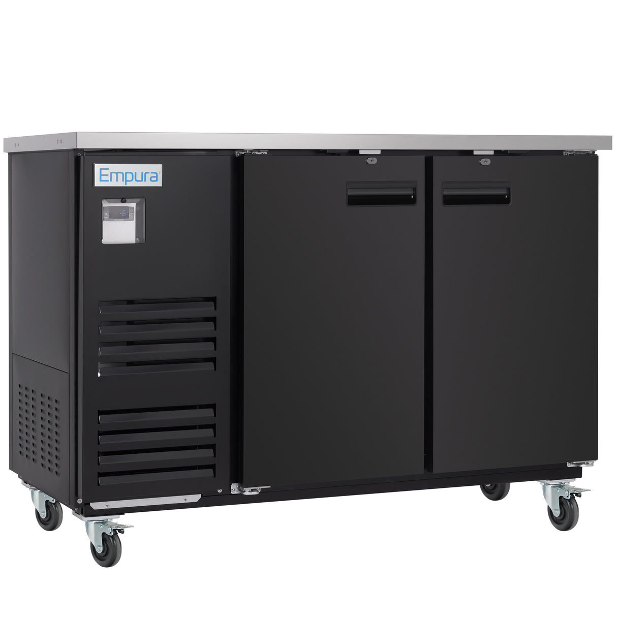 Empura Refrigeration E-KBB60-2-27 Back Bar Cooler 2 Swing Solid Doors 58 3/4"W X 27 5/8"D X 42 1/2"H