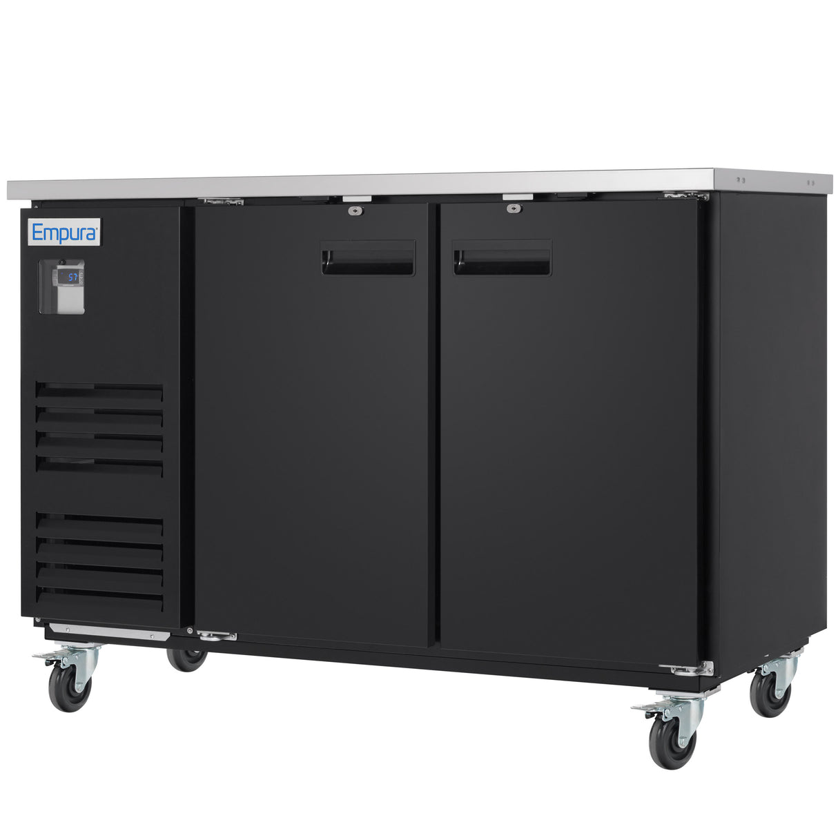 Empura Refrigeration E-KBB60-2-27 Back Bar Cooler 2 Swing Solid Doors 58 3/4"W X 27 5/8"D X 42 1/2"H
