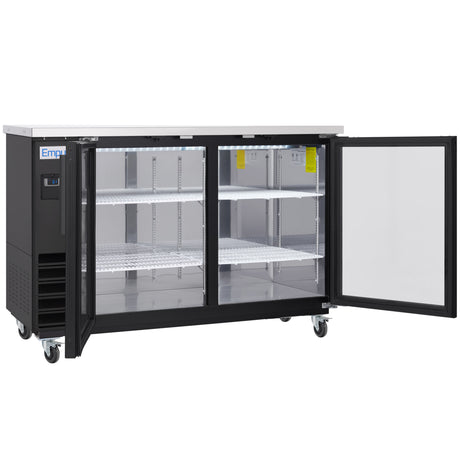 Empura Refrigeration E-KBB60-2G-24 Back Bar Cooler 61.1"W X 24.4"D X 41.7"H 16.6 Cu. Ft. Capacity