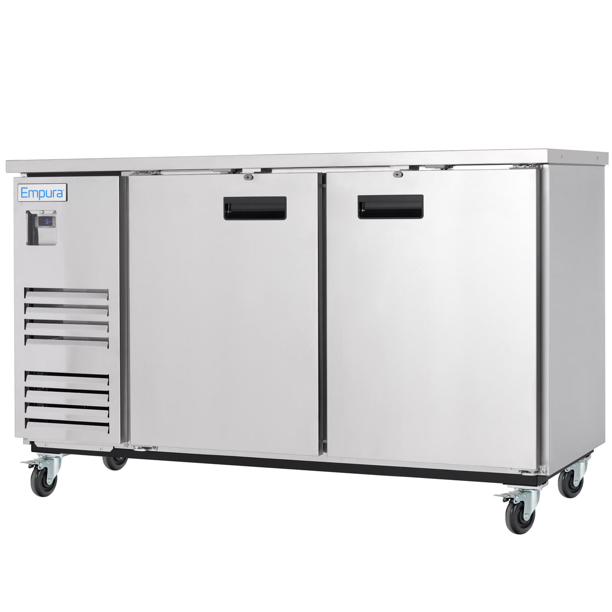 Empura Refrigeration E-KBB70-2-27-S Back Bar Cooler 2 Swing Solid Doors 69"W X 27 5/8"D X 42 1/2"H