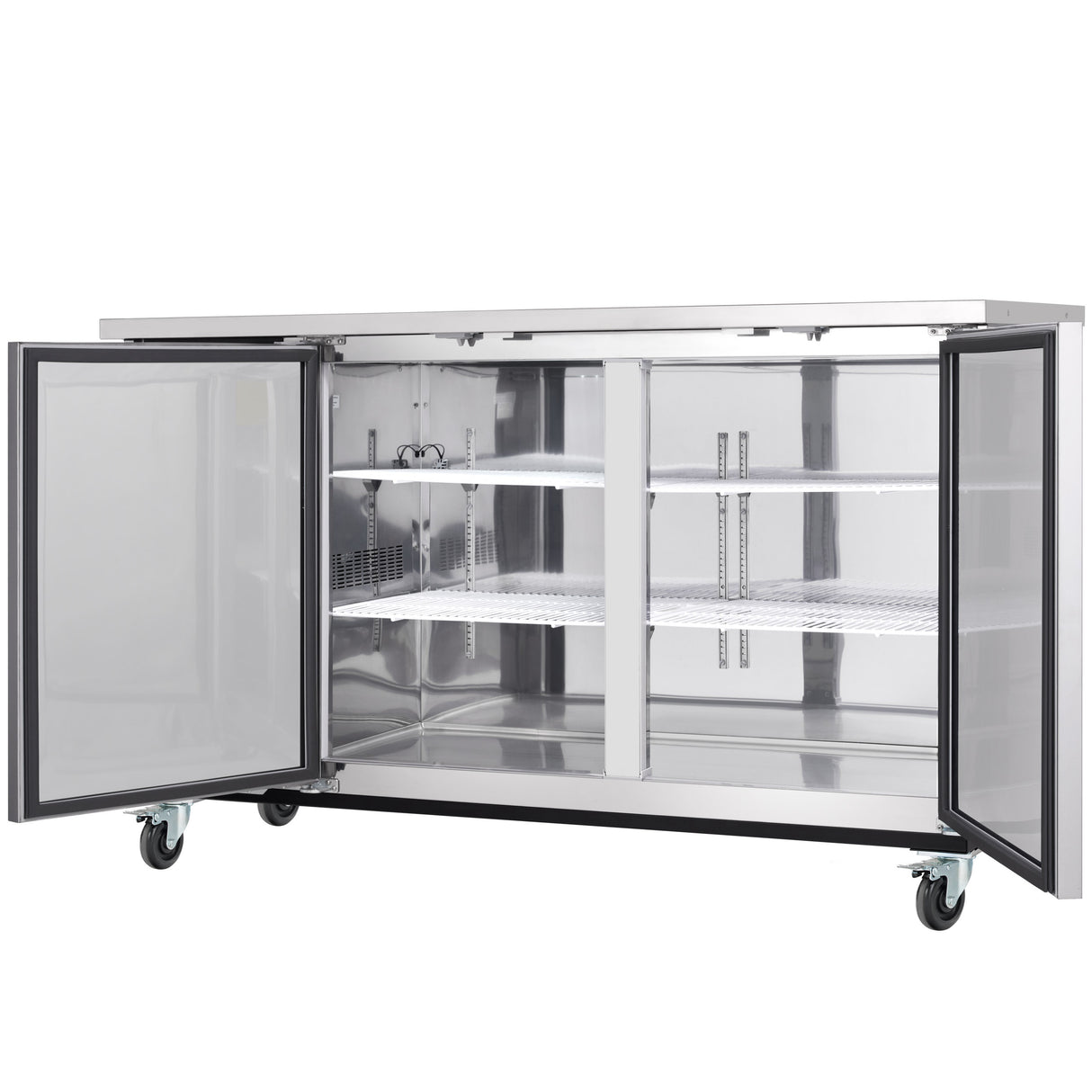 Empura Refrigeration E-KBB70-2-27-S Back Bar Cooler 2 Swing Solid Doors 69"W X 27 5/8"D X 42 1/2"H