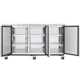 Empura Refrigeration E-KBB70-3-24-S Back Bar Cooler 3 Swing Solid Doors 73"W X 24 7/16"D X 41 3/4"H