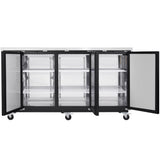 Empura Refrigeration E-KBB70-3-24 Back Bar Cooler 3 Swing Solid Doors 73"W X 24 7/16"D X 41 3/4"H