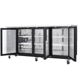 Empura Refrigeration E-KBB903BG Back Bar Cooler 90.4"W X 27.6"D X 42.5"H 29 Cu. Ft. Capacity