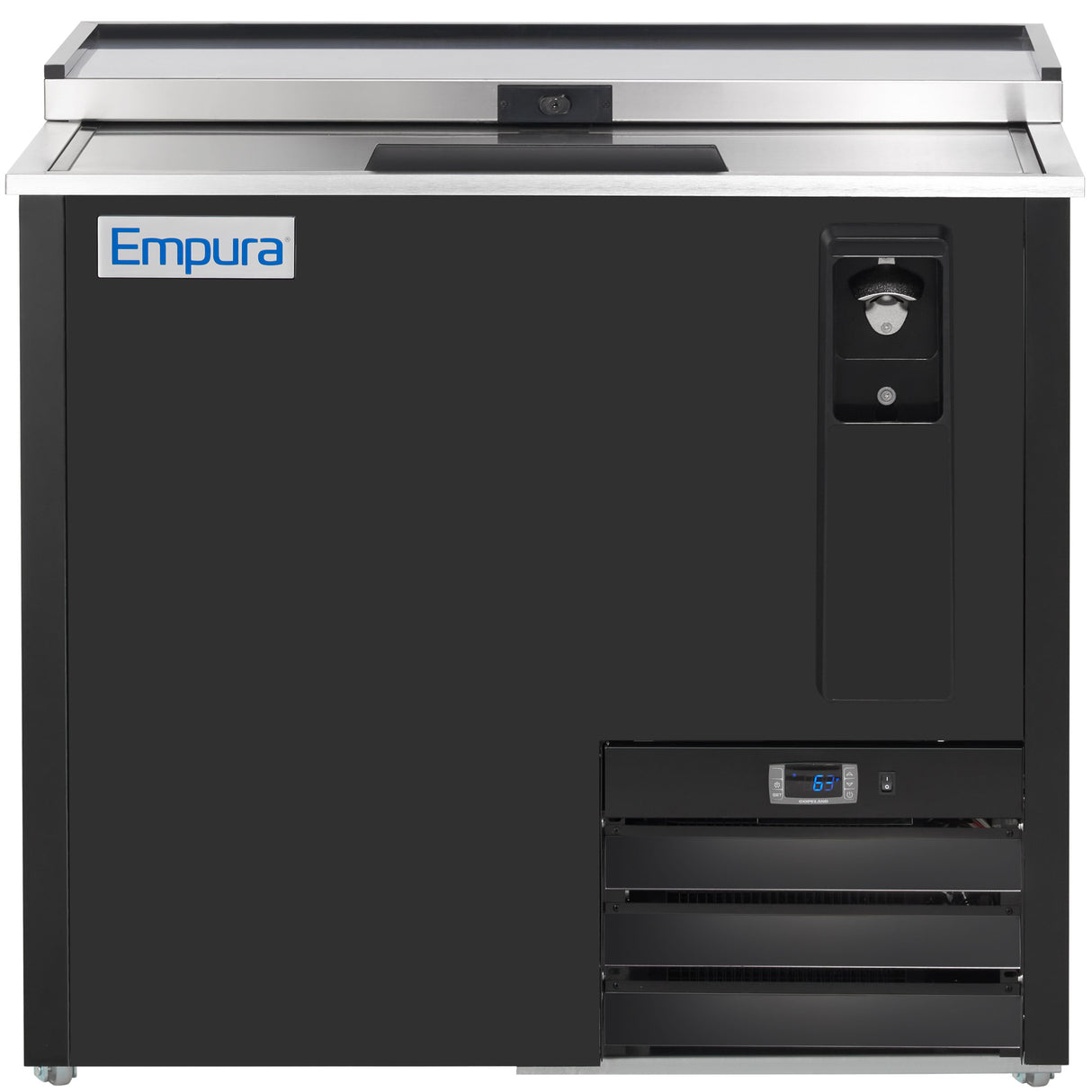 Empura Refrigeration E-KBC-36 Bottle Cooler 36.8"W X 27"D X 35"H (1) Solid Sliding Door