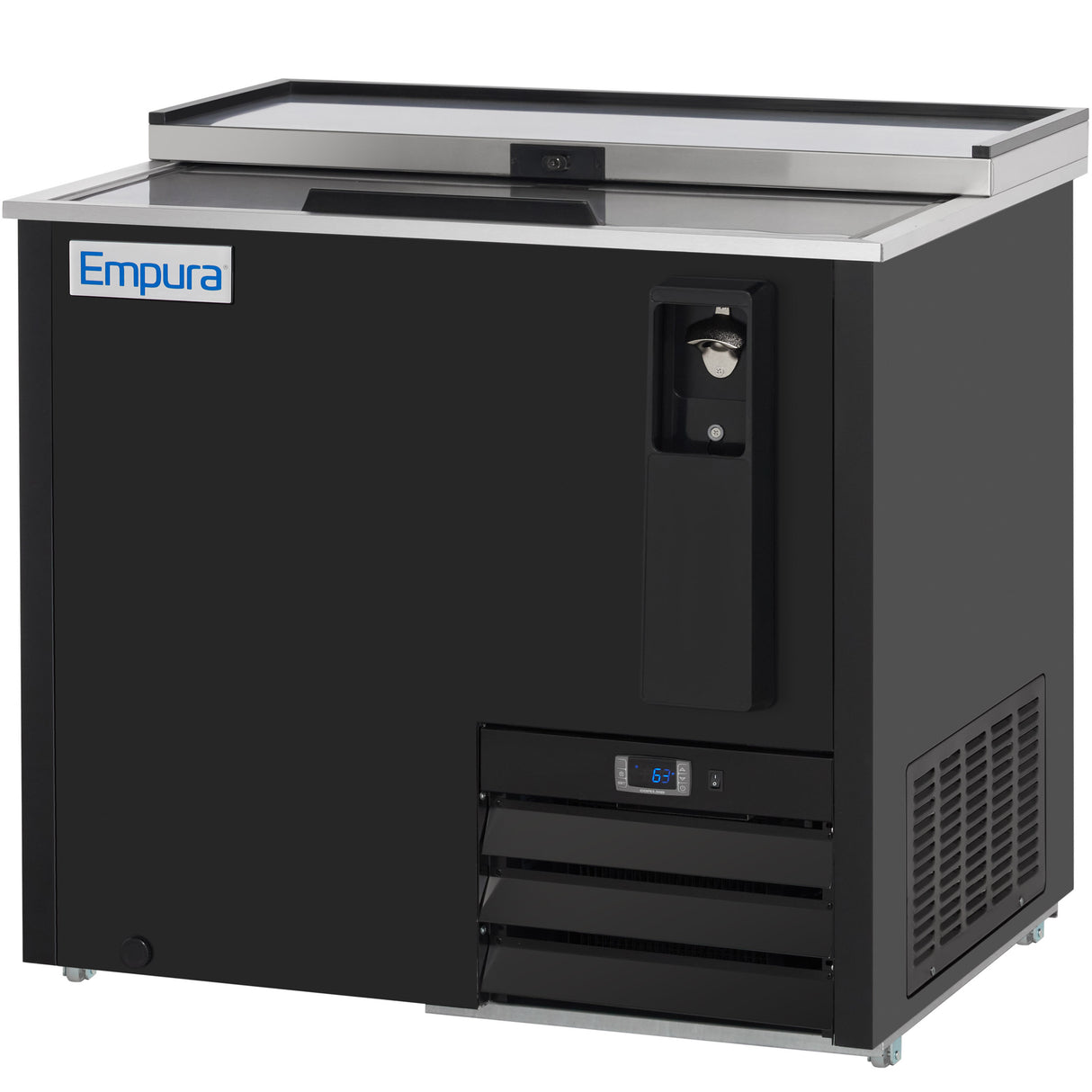 Empura Refrigeration E-KBC-36 Bottle Cooler 36.8"W X 27"D X 35"H (1) Solid Sliding Door