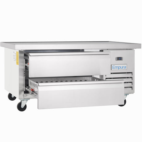 Empura Refrigeration E-KCBRC52 Refrigerated Equipment Stand 52"W X 31.9"D X 26.8"H 6.1 Cu. Ft. Capacity