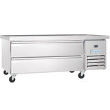 Empura Refrigeration E-KCBRC60 Refrigerated Equipment Stand 62"W X 31.9"D X 26.8"H 9.1 Cu. Ft. Capacity