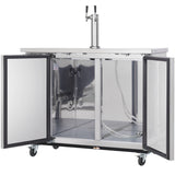 Empura Refrigeration E-KDD2-1-S Direct Draw Beer Dispenser 49.1"W X 24.41"D X 41.9"H 12.5 Cu. Ft. Capacity