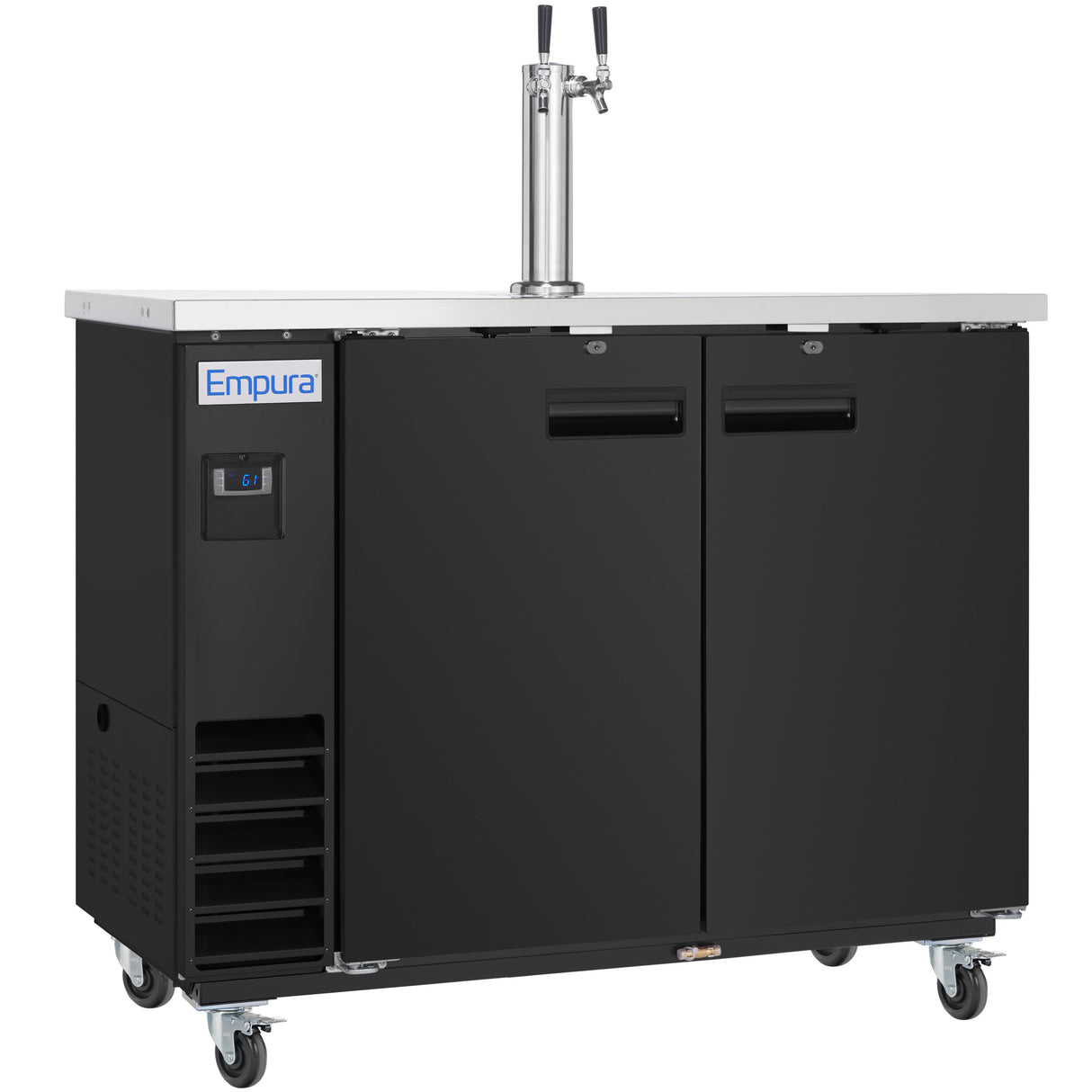 Empura Refrigeration E-KDD2-1 Direct Draw Beer Dispenser 49.1"W X 24.41"D X 41.9"H 12.5 Cu. Ft. Capacity