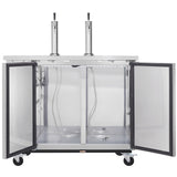 Empura Refrigeration E-KDD2-2-S Direct Draw Beer Dispenser 49.1"W X 24.41"D X 41.9"H 12.5 Cu. Ft. Capacity