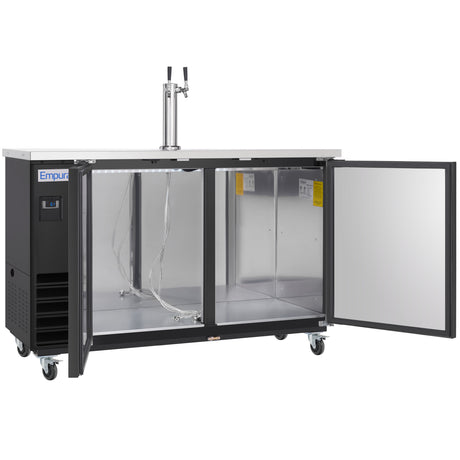 Empura Refrigeration E-KDD3-1 Direct Draw Beer Dispenser 61.1"W X 24.41"D X 41.9"H 16.6 Cu. Ft. Capacity