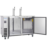 Empura Refrigeration E-KDD3-2-S Direct Draw Beer Dispenser 61.1"W X 24.41"D X 41.9"H 16.6 Cu. Ft. Capacity