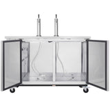 Empura Refrigeration E-KDD3-2-S Direct Draw Beer Dispenser 61.1"W X 24.41"D X 41.9"H 16.6 Cu. Ft. Capacity