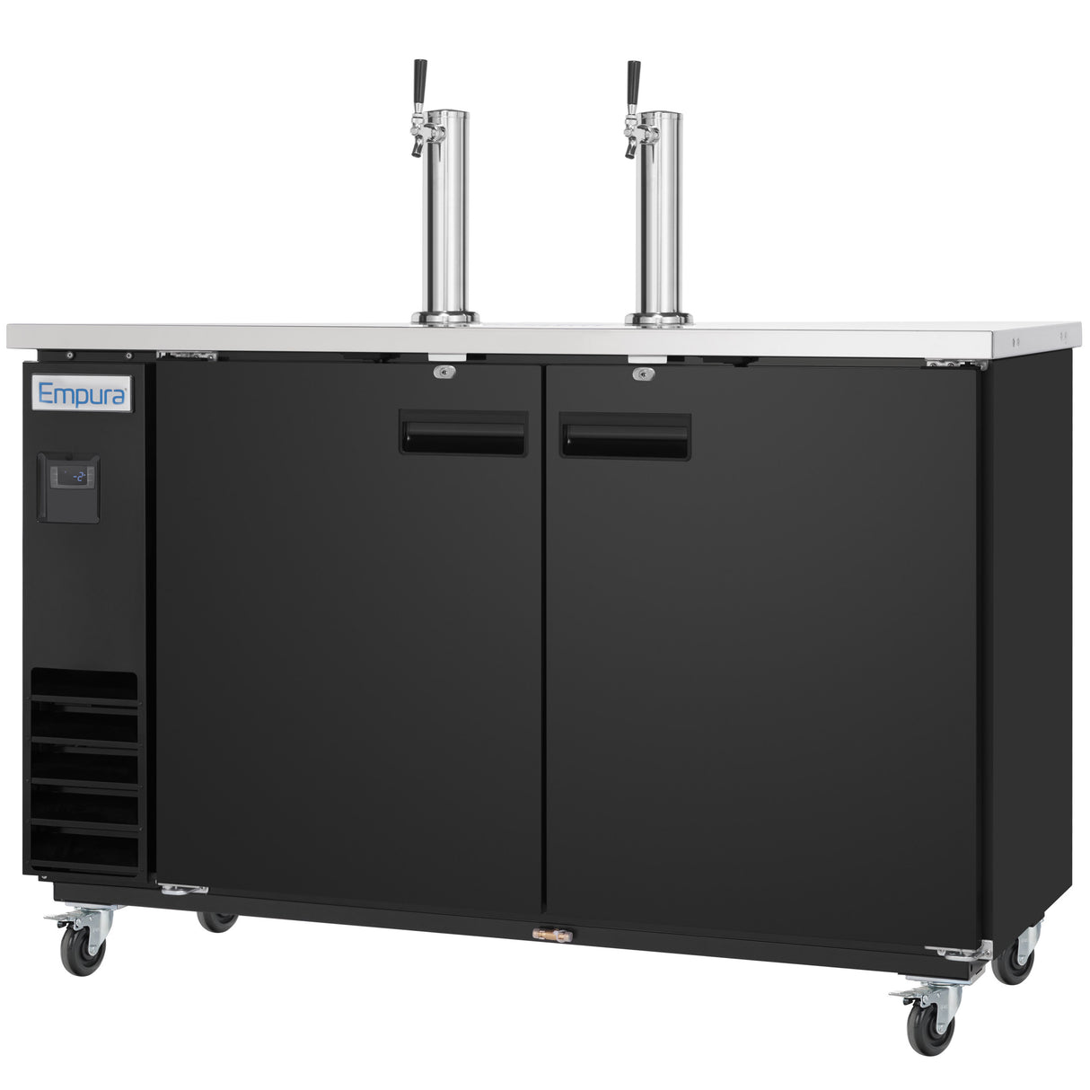 Empura Refrigeration E-KDD3-2 Direct Draw Beer Dispenser 61.1"W X 24.41"D X 41.9"H 16.6 Cu. Ft. Capacity
