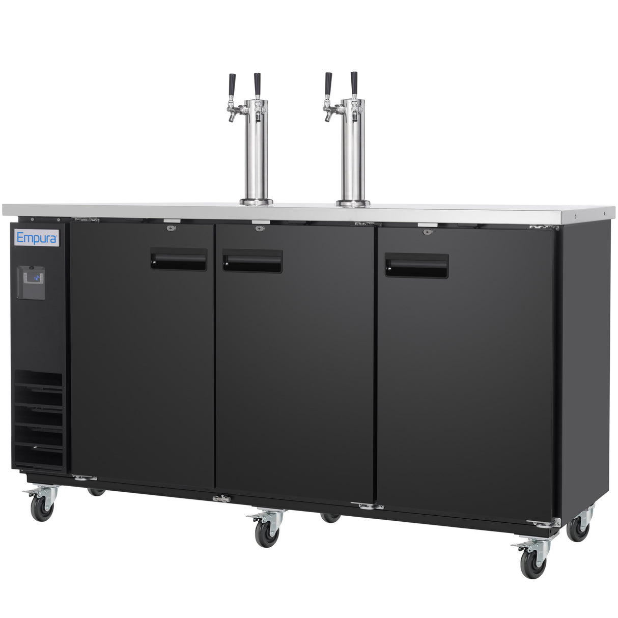 Empura Refrigeration E-KDD4-2 Direct Draw Beer Dispenser 73.1"W X 24.41"D X 41.9"H 20.8 Cu. Ft. Capacity