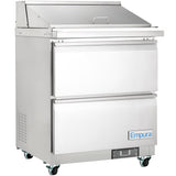 Empura Refrigeration E-KSP29M-D2 Refrigerated Sandwich/Salad Mega Top Prep Table With Drawers