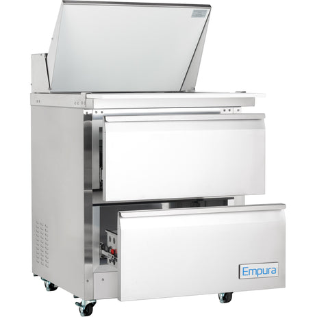 Empura Refrigeration E-KSP29M-D2 Refrigerated Sandwich/Salad Mega Top Prep Table With Drawers