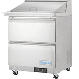 Empura Refrigeration E-KSP29M-D2 Refrigerated Sandwich/Salad Mega Top Prep Table With Drawers