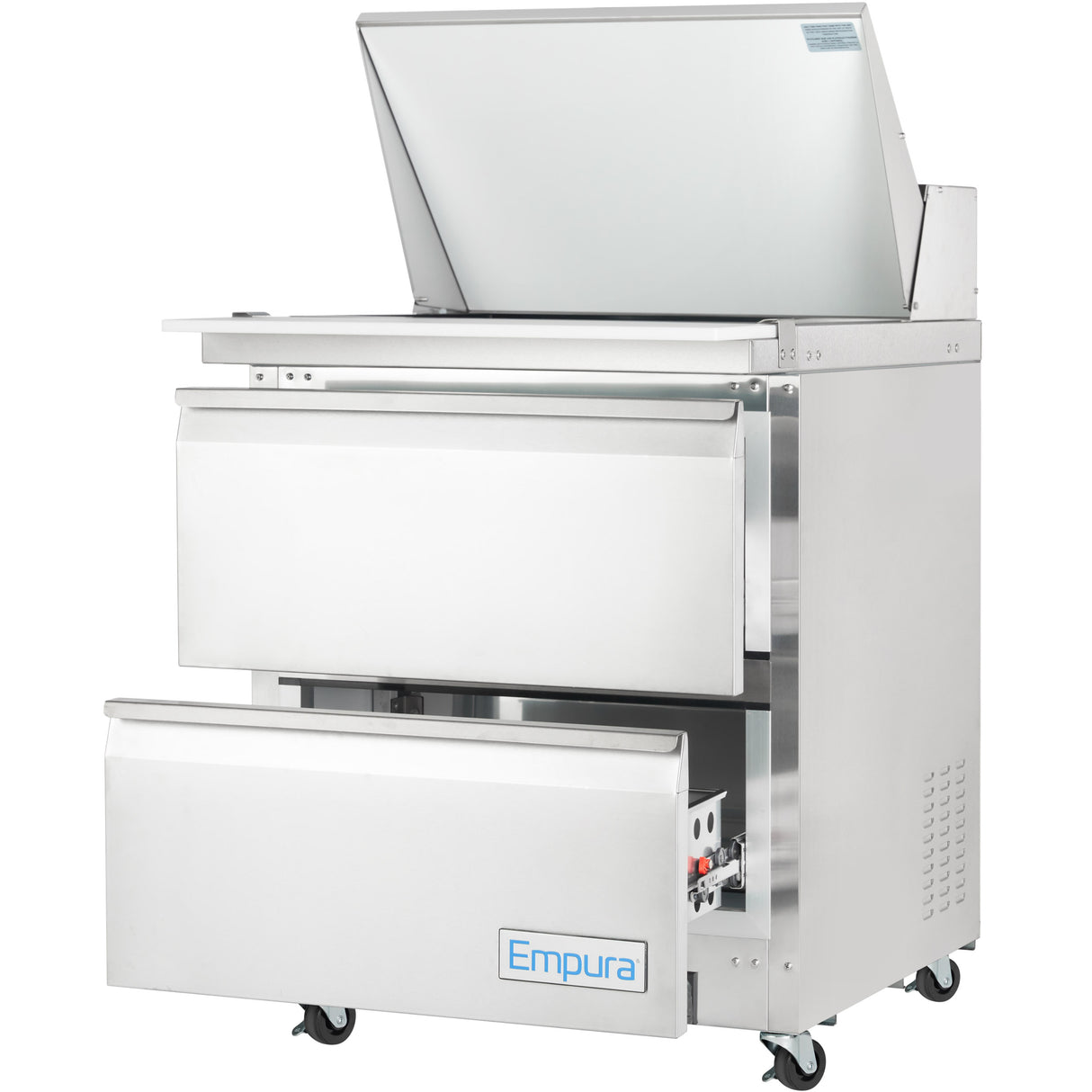 Empura Refrigeration E-KSP29M-D2 Refrigerated Sandwich/Salad Mega Top Prep Table With Drawers