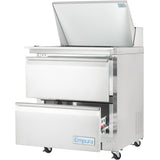 Empura Refrigeration E-KSP29M-D2 Refrigerated Sandwich/Salad Mega Top Prep Table With Drawers