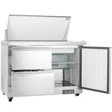Empura Refrigeration E-KSP48M-D2 Refrigerated Sandwich/Salad Mega Top Prep Table With Drawers