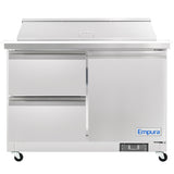 Empura Refrigeration E-KSP48M-D2 Refrigerated Sandwich/Salad Mega Top Prep Table With Drawers