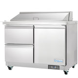 Empura Refrigeration E-KSP48M-D2 Refrigerated Sandwich/Salad Mega Top Prep Table With Drawers