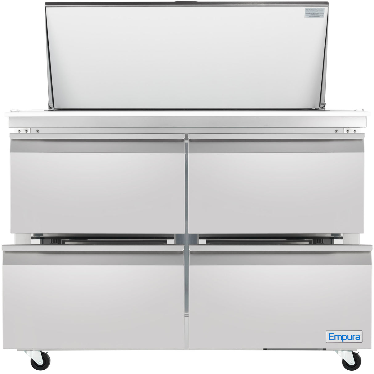 Empura Refrigeration E-KSP48M-D4 Refrigerated Sandwich/Salad Mega Top Prep Table With Drawers