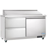 Empura Refrigeration E-KSP60M-D2 Refrigerated Sandwich/Salad Mega Top Prep Table With Drawers