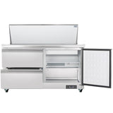 Empura Refrigeration E-KSP60M-D2 Refrigerated Sandwich/Salad Mega Top Prep Table With Drawers