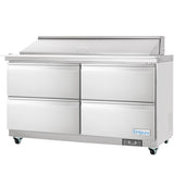 Empura Refrigeration E-KSP60M-D4 Refrigerated Sandwich/Salad Mega Top Prep Table With Drawers