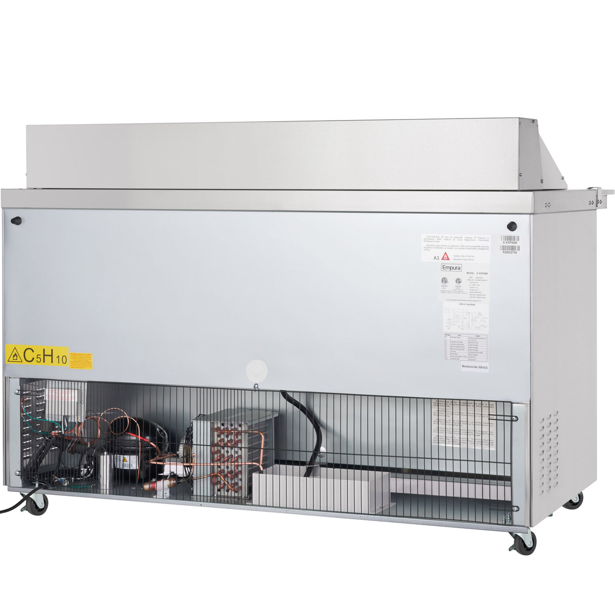 Empura Refrigeration E-KSP60M Refrigerated Sandwich/Salad Mega Top Prep Table 61.2"W X 34.5"D X 43.2"H