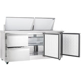 Empura Refrigeration E-KSP72M-D2 Refrigerated Sandwich/Salad Mega Top Prep Table With Drawers
