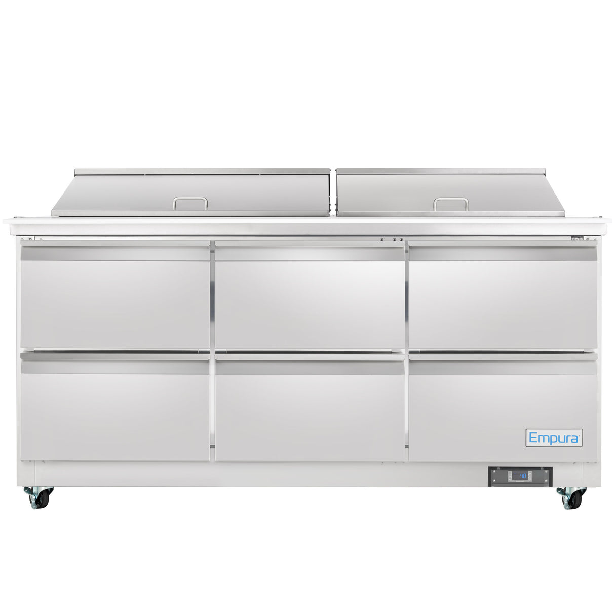 Empura Refrigeration E-KSP72M-D6 Refrigerated Sandwich/Salad Mega Top Prep Table With Drawers
