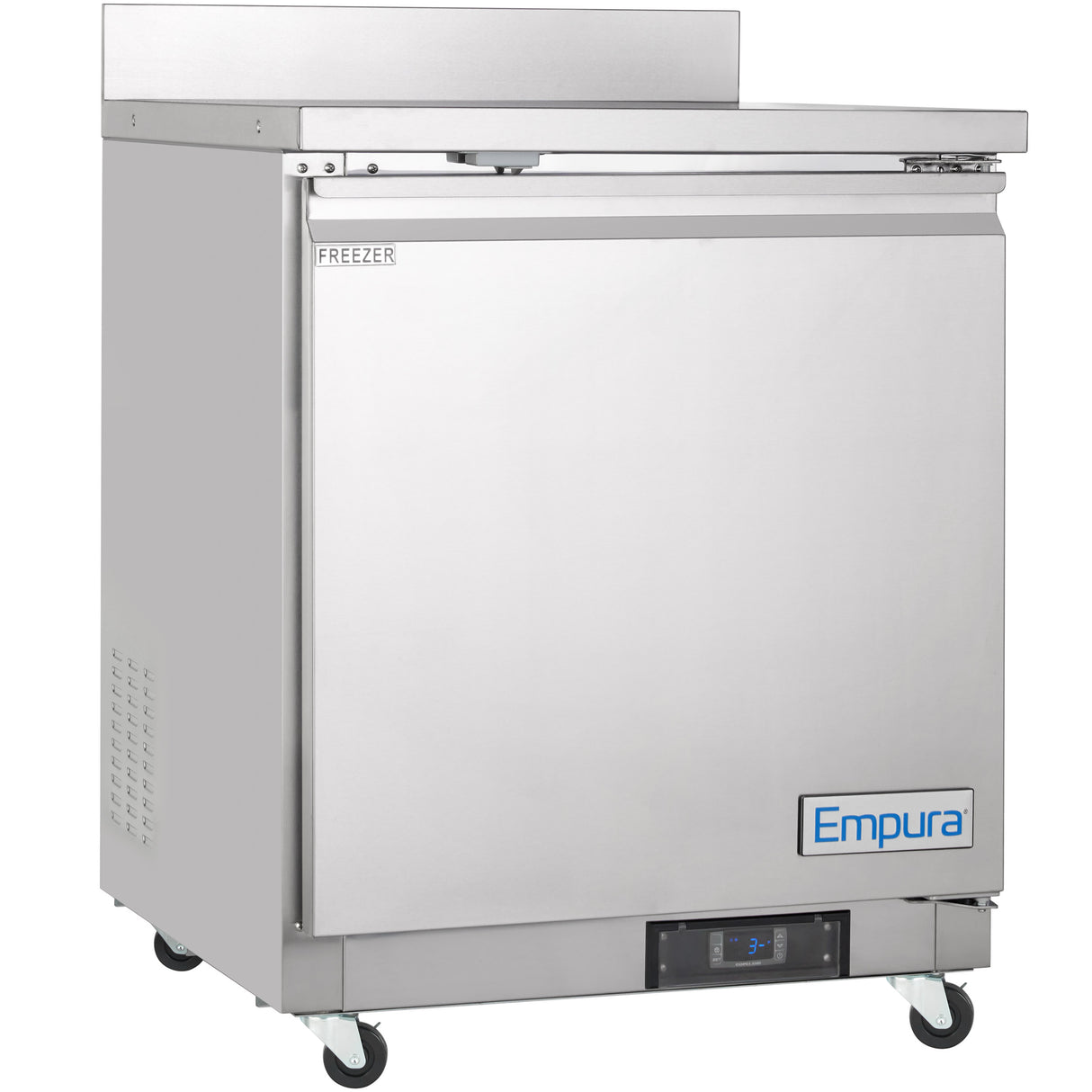 Empura Refrigeration E-KUC27FW Undercounter Reach-In Freezer Work Top 1 Swing Door Solid Door