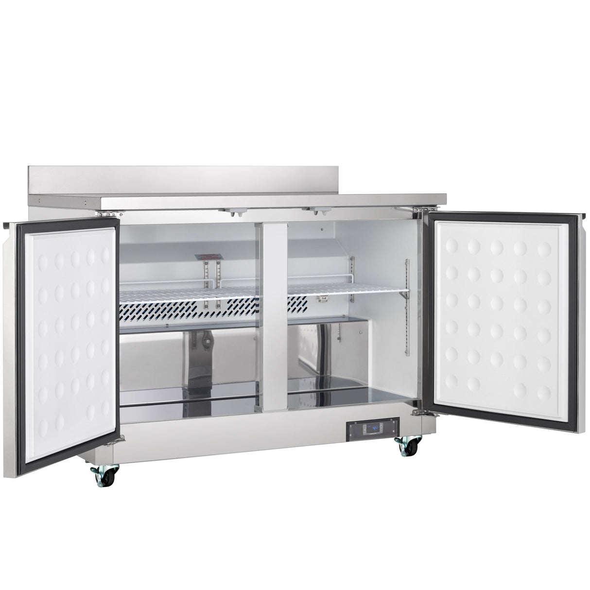 Empura Refrigeration E-KUC48FW Undercounter Reach-In Freezer Work Top 2 Swing Door Solid Doors