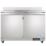 Empura Refrigeration E-KUC48FW Undercounter Reach-In Freezer Work Top 2 Swing Door Solid Doors