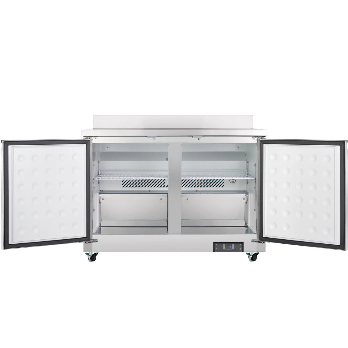 Empura Refrigeration E-KUC48FW Undercounter Reach-In Freezer Work Top 2 Swing Door Solid Doors
