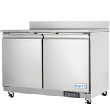 Empura Refrigeration E-KUC48FW Undercounter Reach-In Freezer Work Top 2 Swing Door Solid Doors