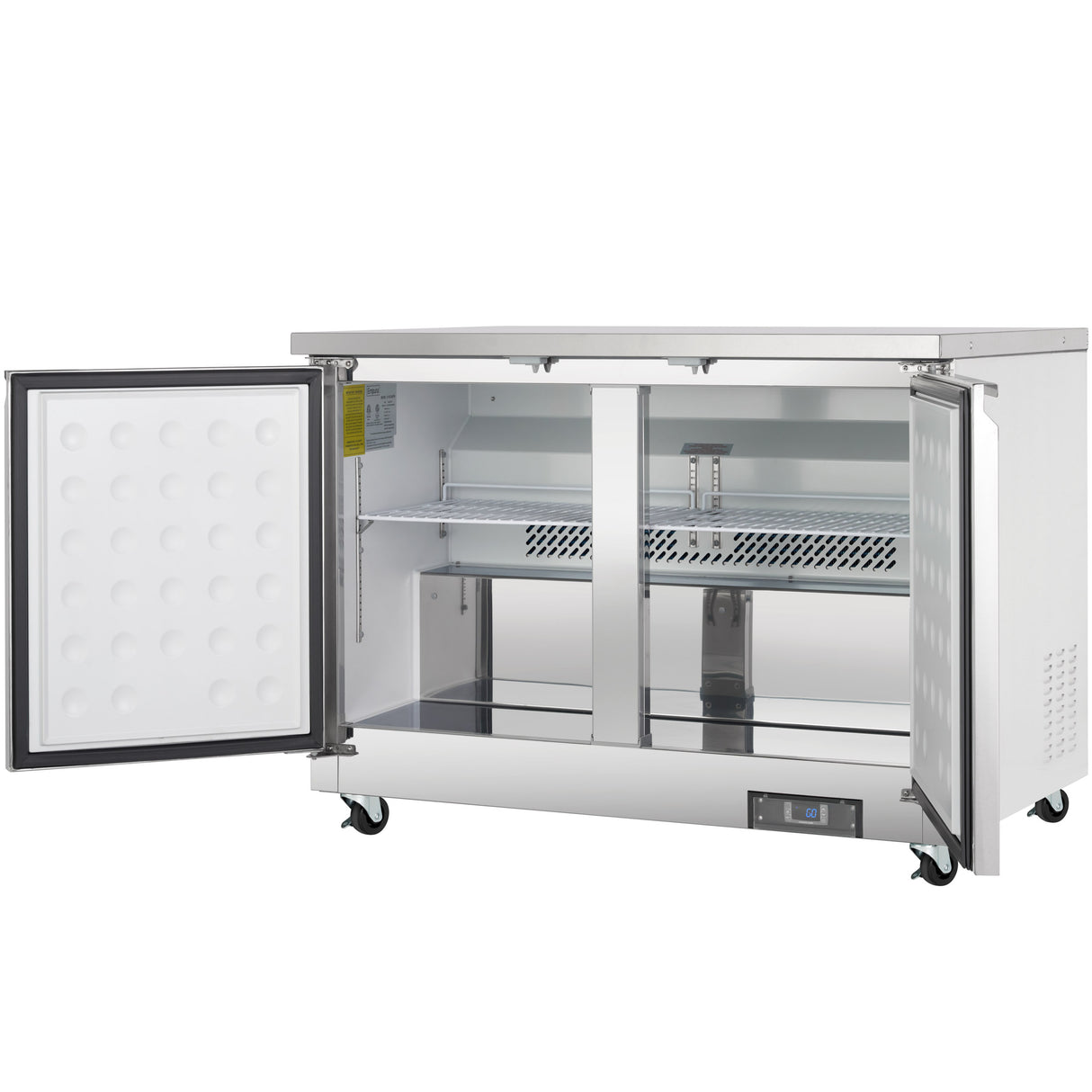 Empura Refrigeration E-KUC48F Undercounter Reach-In Freezer 48.2"W X 29.9"D X 35.5"H 10.1 Cu. Ft. Capacity