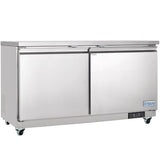 Empura Refrigeration E-KUC60F Undercounter Reach-In Freezer 61.2"W X 29.9"D X 35.5"H 13.2 Cu. Ft. Capacity