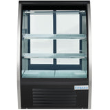 Empura Refrigeration E-RDC36 Refrigerated Deli Display Case 36-1/4"W X 33-1/8"D X 54-7/8"H Curved Glass Front