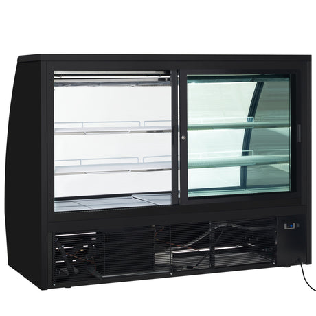 Empura Refrigeration E-RDC72 Refrigerated Deli Display Case 71-5/8"W X 33-1/8"D X 54-7/8"H Curved Glass Front