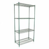 Empura Stainless E-WS183674 Shelving Unit 36"W X 18"D X 74"H 4-shelf