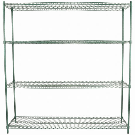 Empura Stainless E-WS187274 Shelving Unit 72"W X 18"D X 74"H 4-shelf